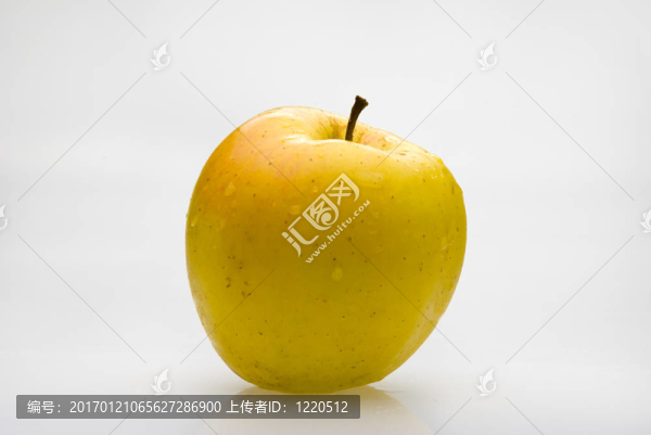 鮮黃色的蘋果水滴移植
