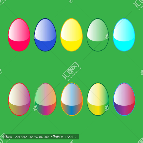 5復(fù)活節(jié)彩蛋高質(zhì)量光澤按鈕圖標(biāo)