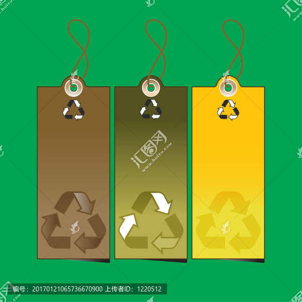 設置3個銷售標簽與回收插圖
