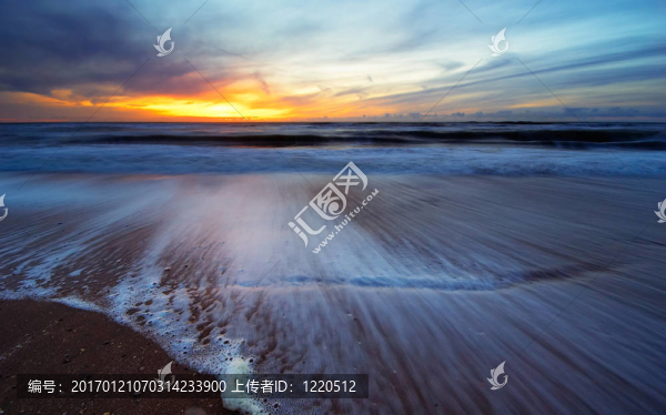 海灘上的日落