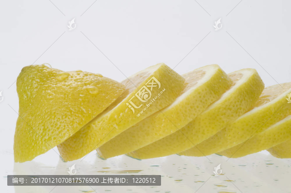 切片檸檬特寫