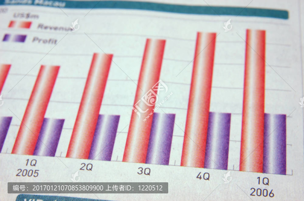 利潤和收入條形圖