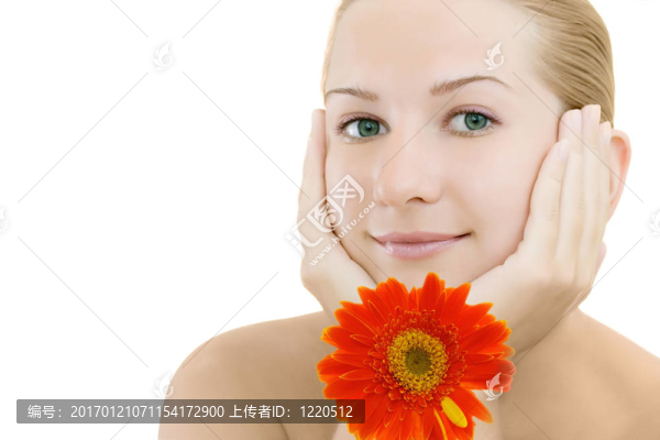 美麗的女人的臉