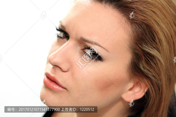 特寫一個(gè)美麗的女人的肖像