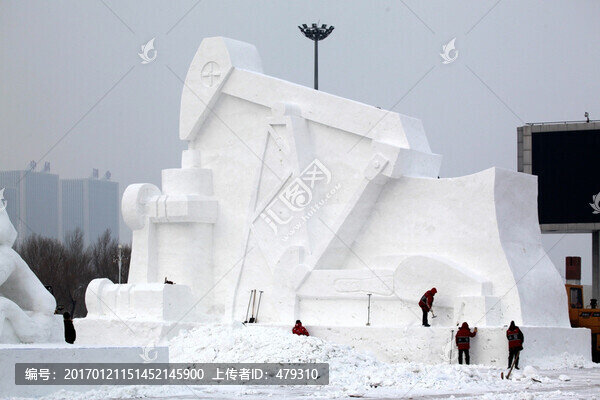 雪雕,雕塑