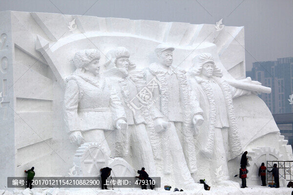 雪雕,雕塑