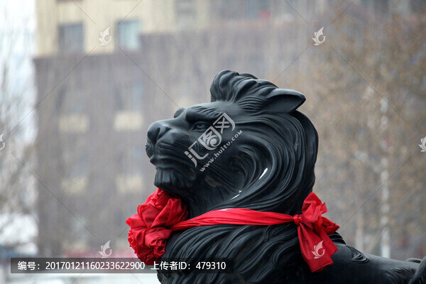 雕塑,圓雕,雄獅,獅子
