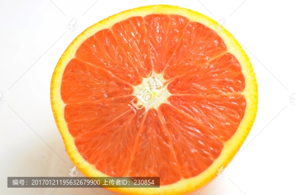 橙子斷面,紅心甜橙