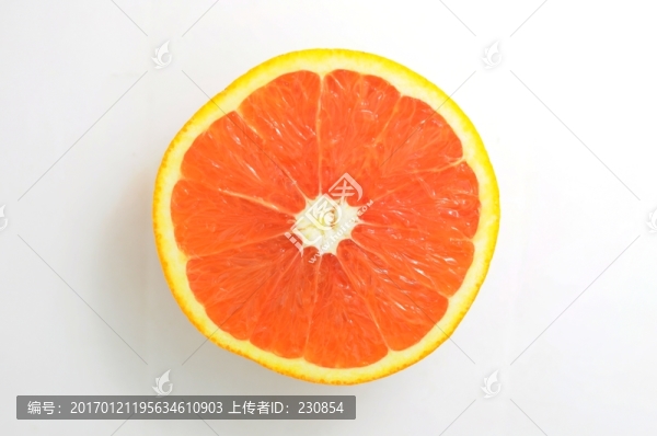 橙子斷面,紅心甜橙