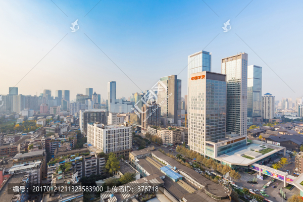 成都東大街鳥瞰風光