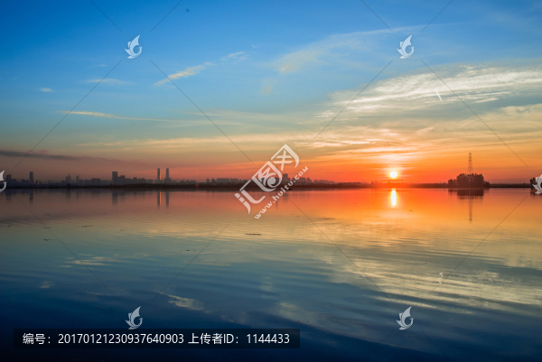 日出,昆明,滇池