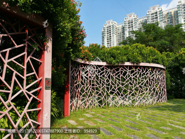 深圳羅湖洪湖公園一角