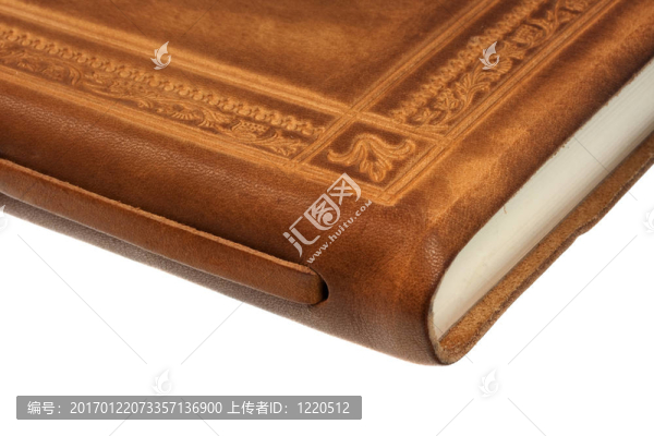皮革書角