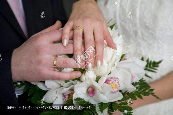 帶結(jié)婚戒指的手