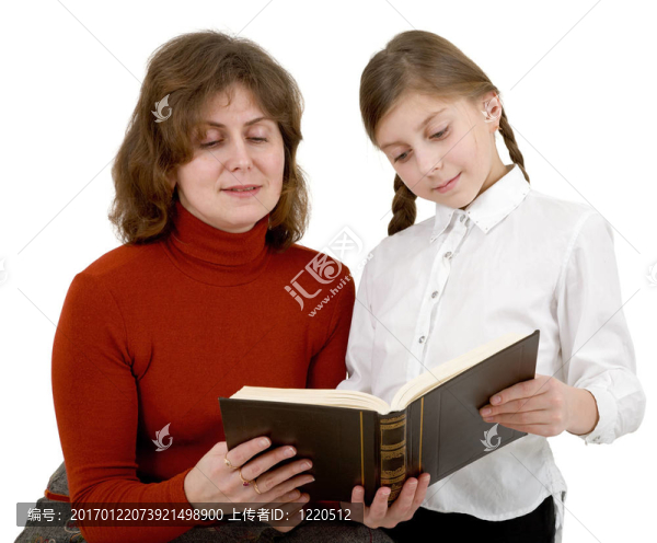 女人與女孩閱讀書(shū)