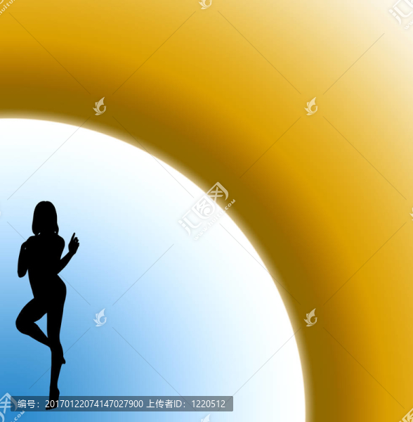 性感的女性輪廓