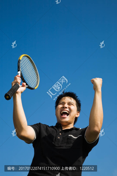 亞洲網(wǎng)球選手獲勝的喜悅
