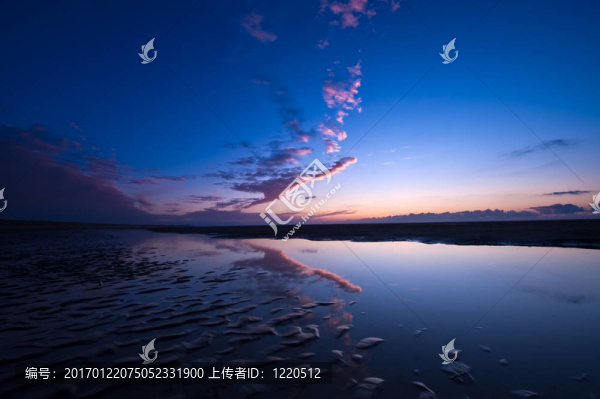 海灘上的日落