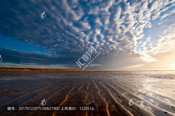 海灘上的日落