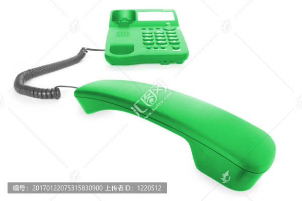 帶接收器的紅色電話