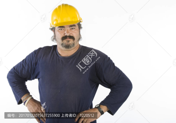白色手工工人