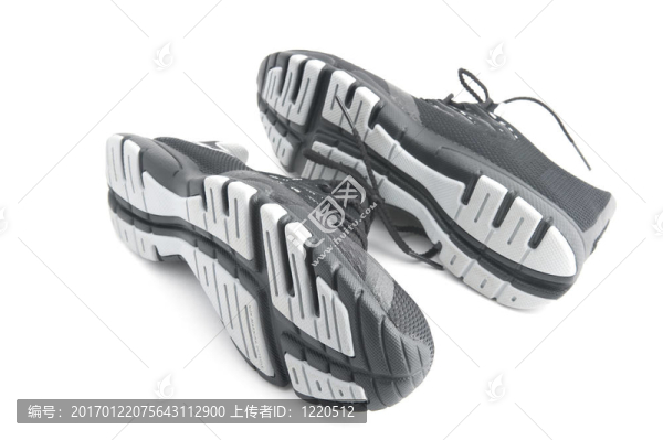 白色運(yùn)動鞋的特寫