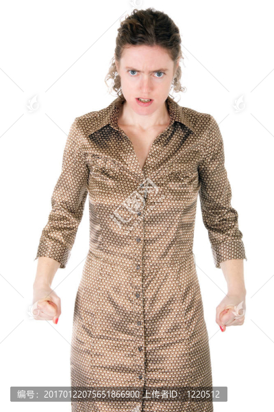 憤怒的年輕女子