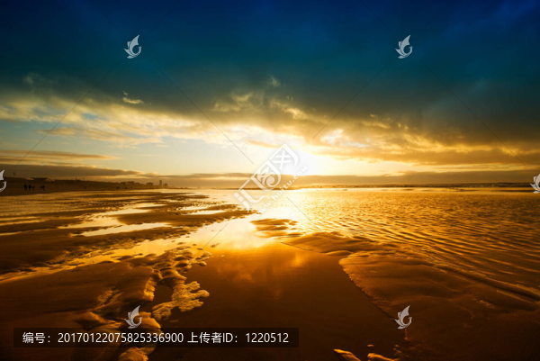 海灘上的日落