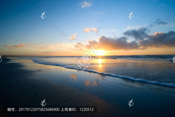 海灘上的日落