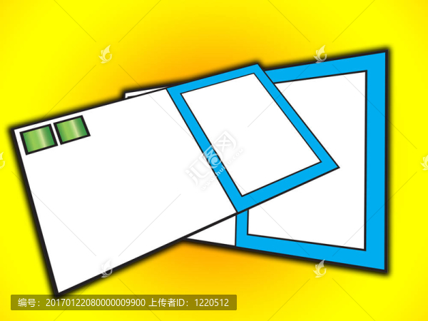 一些空白的名片