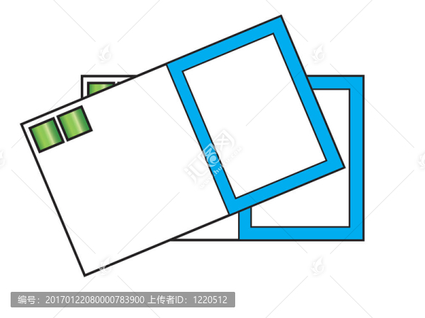 一些空白的名片