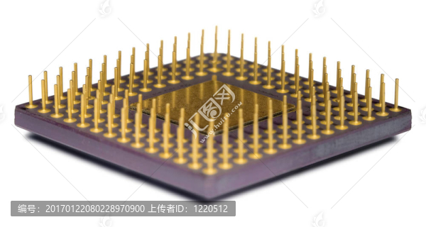 處理器上的白色的腿