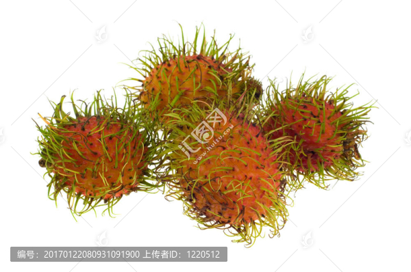 新鮮紅毛丹