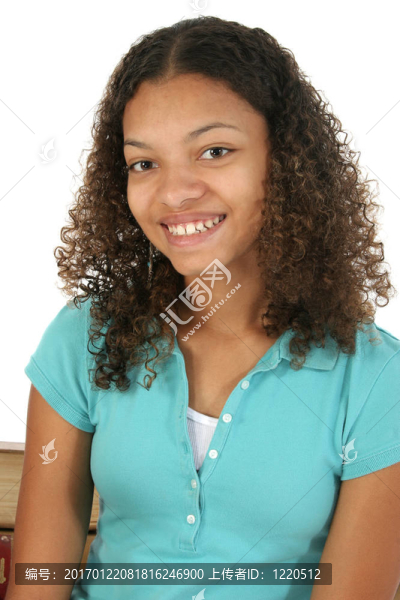 美麗的少女微笑
