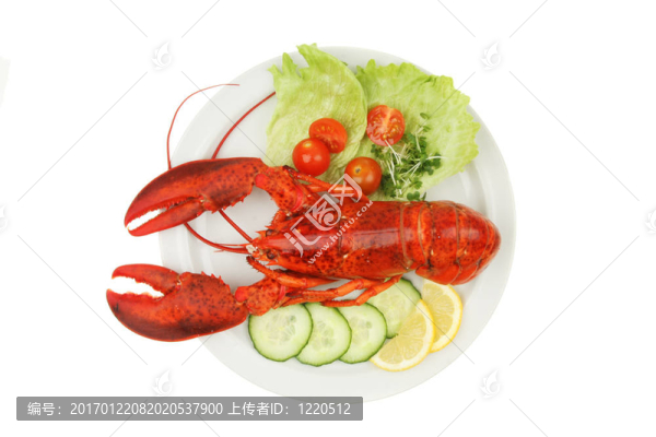 龍蝦和裝飾