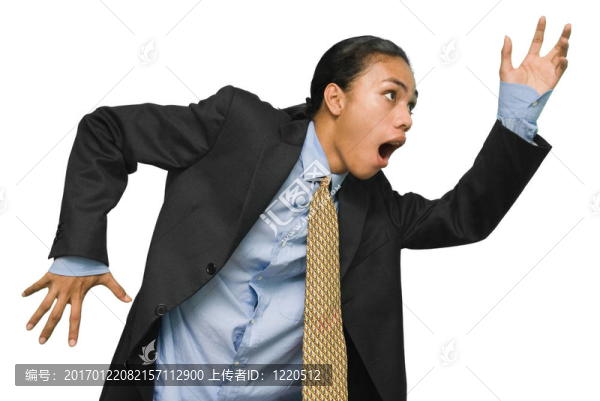 奔波的年輕商人