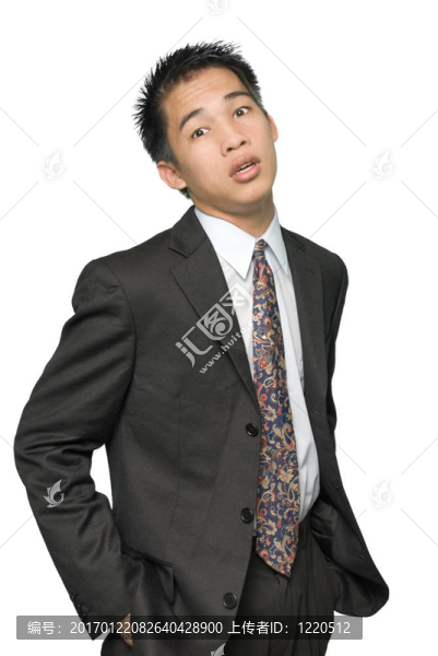 年輕的亞洲商人肖像