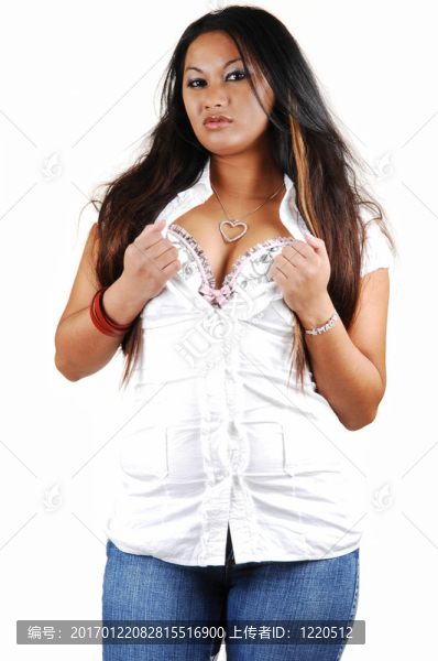 一個(gè)漂亮的亞洲女人。