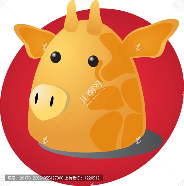 卡通長頸鹿