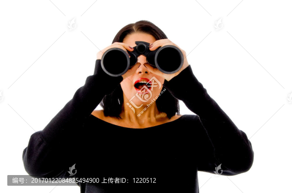 女性雙目透視
