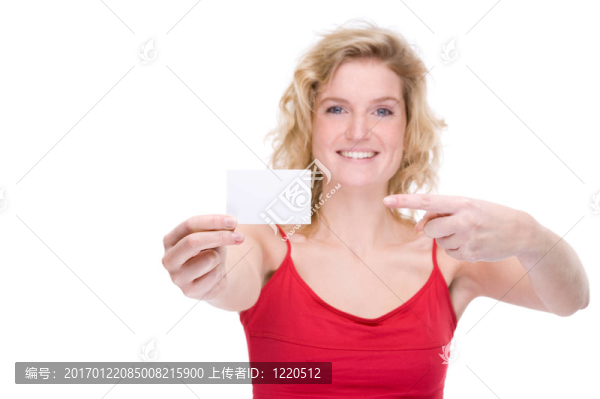 帶名片的女人