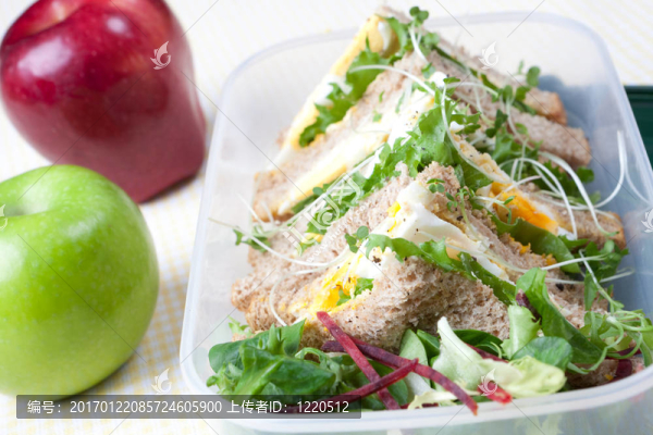 午餐健康蛋三明治