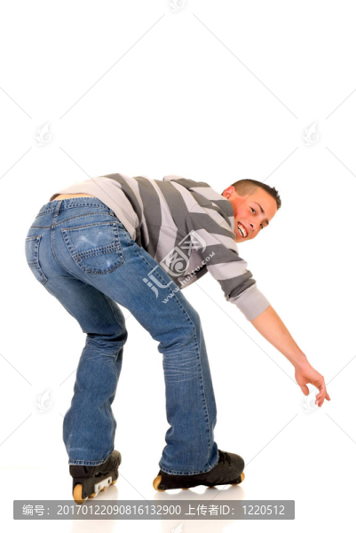 帥氣的微笑滑板