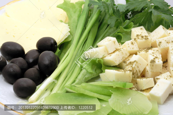 奶酪和蔬菜