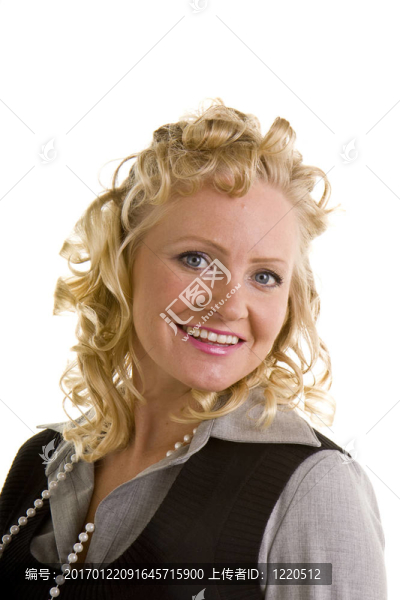 金發(fā)金發(fā)的金發(fā)女郎回頭微笑