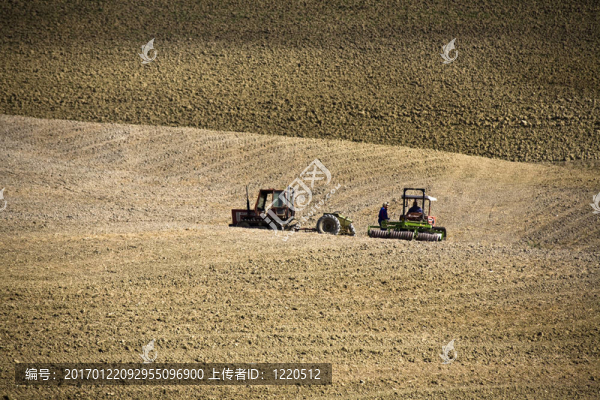 托斯卡納景觀(guān)。Val,D,Orcia；托斯卡納；意大利。