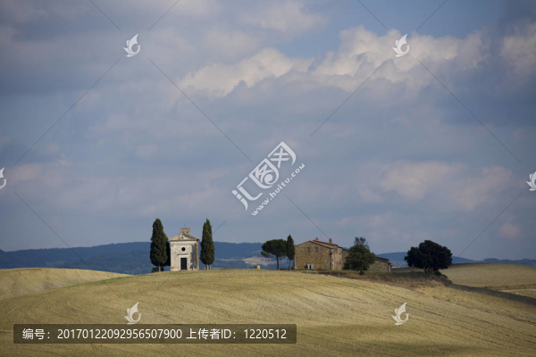 托斯卡納景觀。Val,D,Orcia；托斯卡納；意大利。