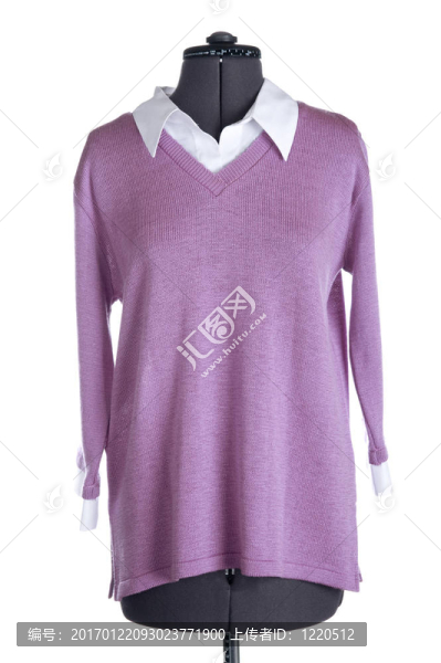 衣服上白色的模特