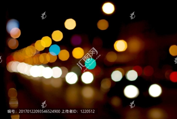 街上的燈光
