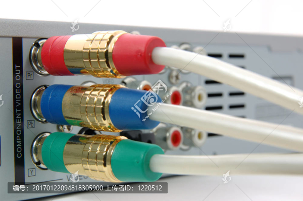 連接視頻播放器的組件視頻電纜